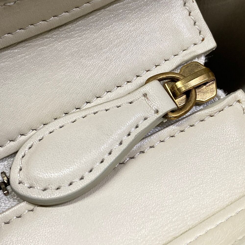 Celine Luggage Nano Shopper Handbag White Beige - Picture 12 of 15